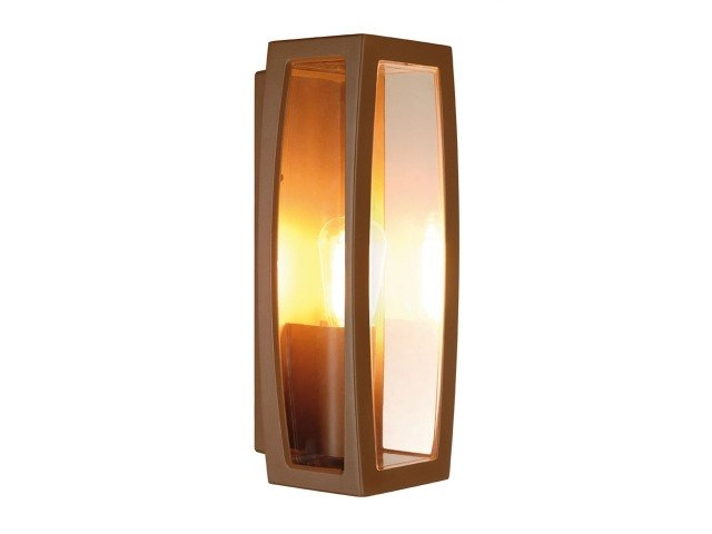 Lampe d'extérieur Meridian Box 2 brun rouille