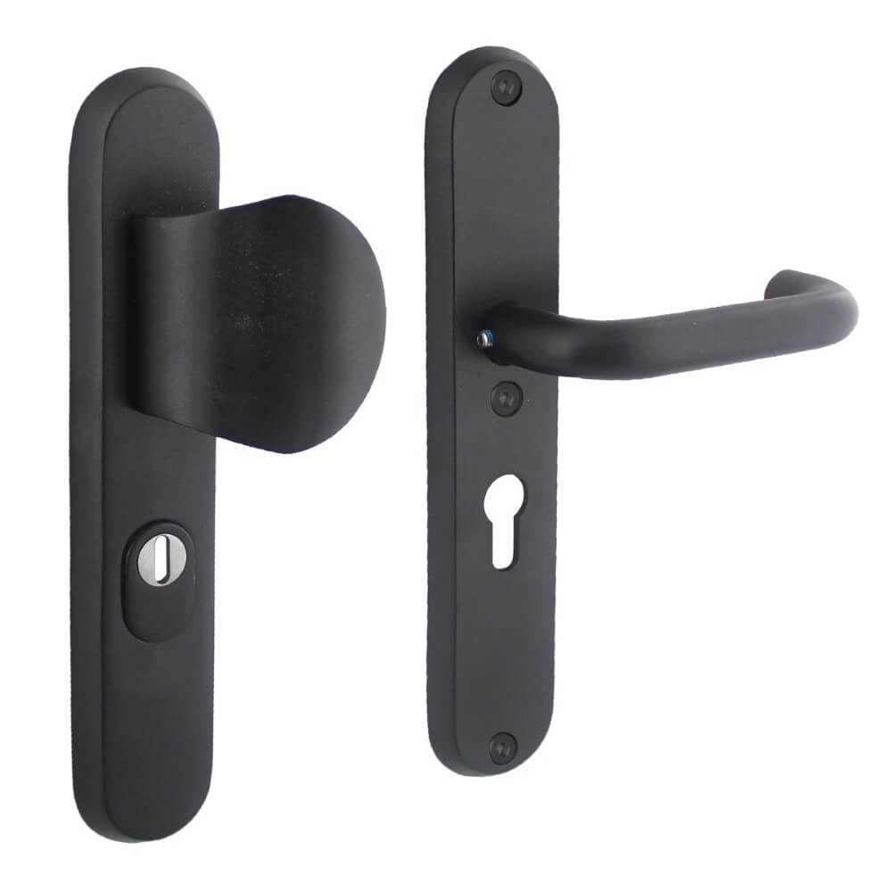Ferrures de porte d’entrée Vurano Protection contre la traction du noyau PC 55mm noir