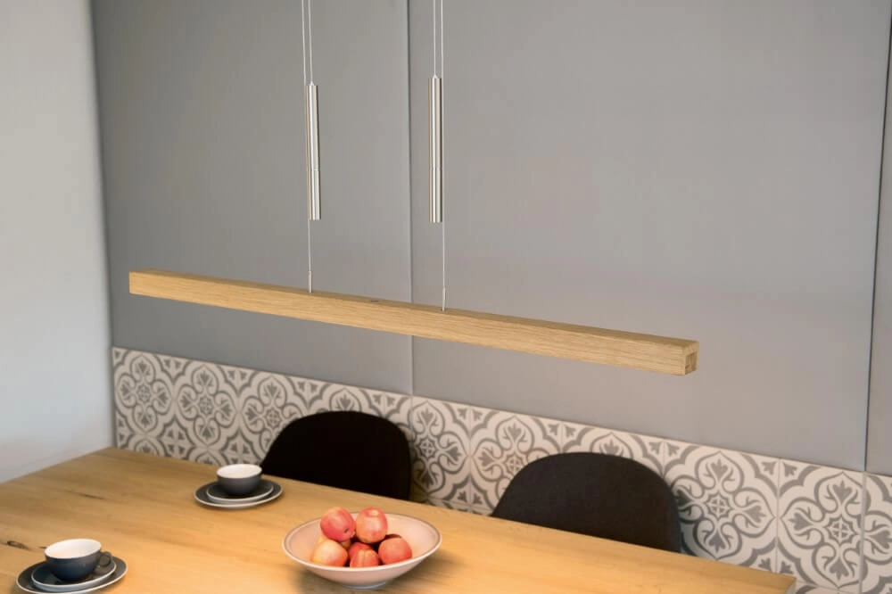 Lampe suspendue Leonora 160 cm - chêne huilé HerzBlut 4021273026203