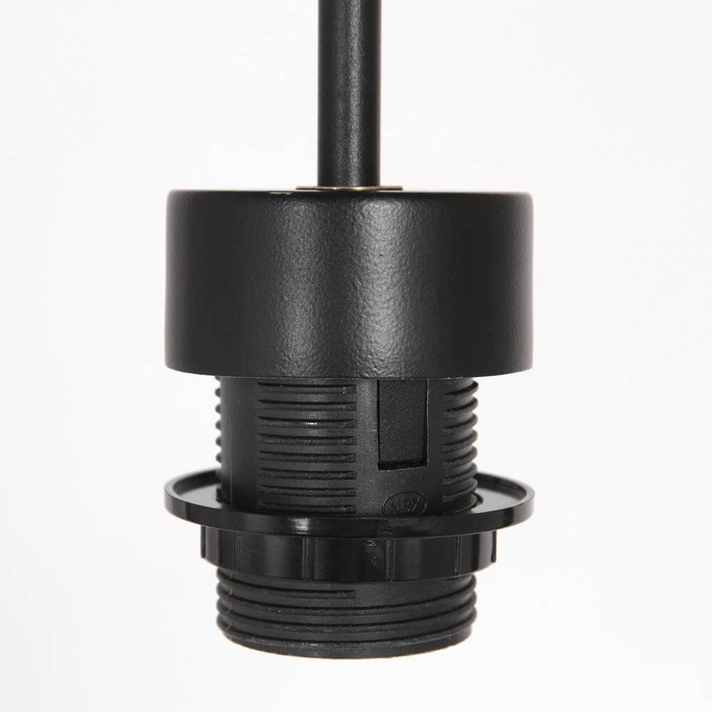 Suspension Sparkled Light noir avec abat-jour paille Ø 50cm Steinhauer 8712746172539