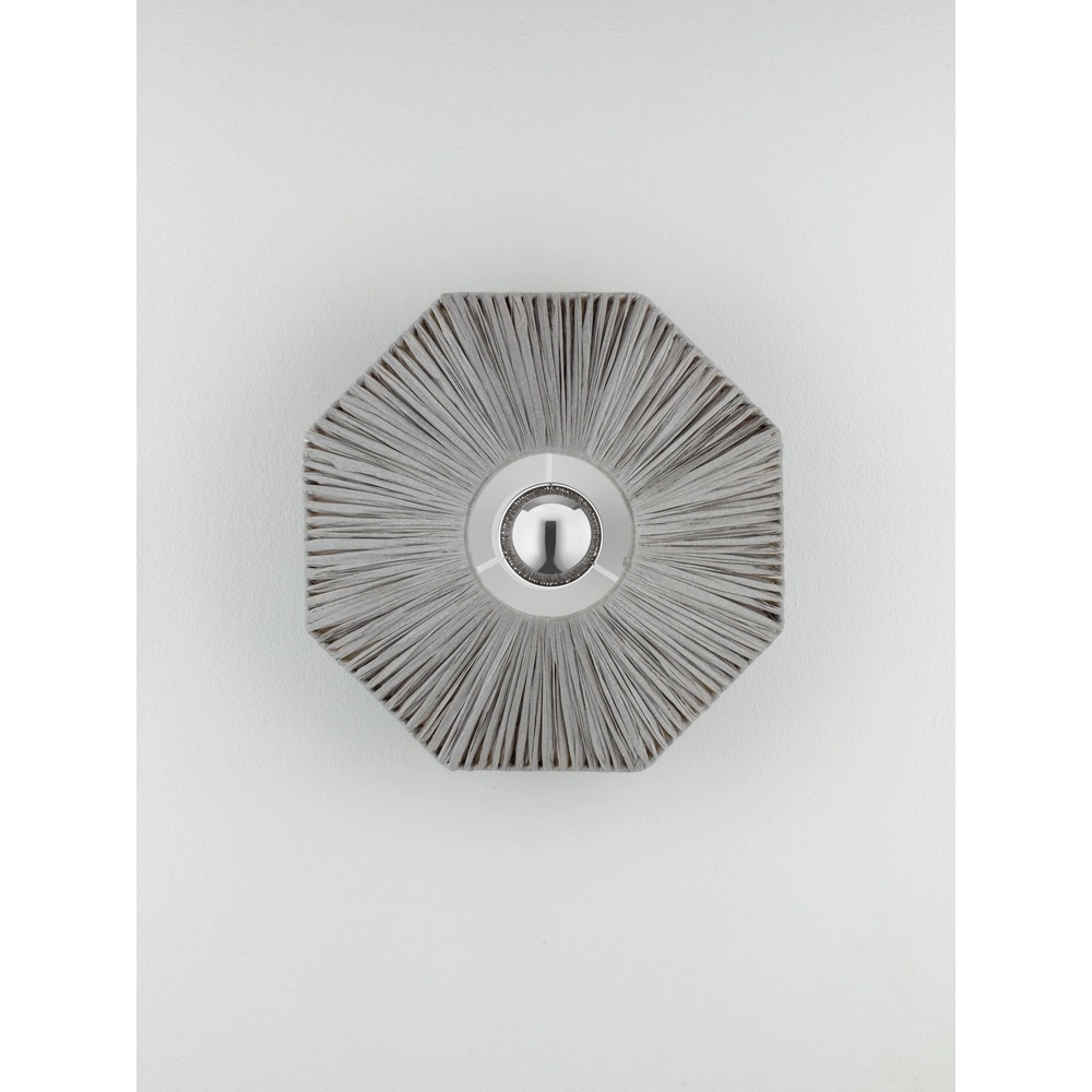 Lampe murale Elvio gris Ø 30cm Lyora 5212017493866