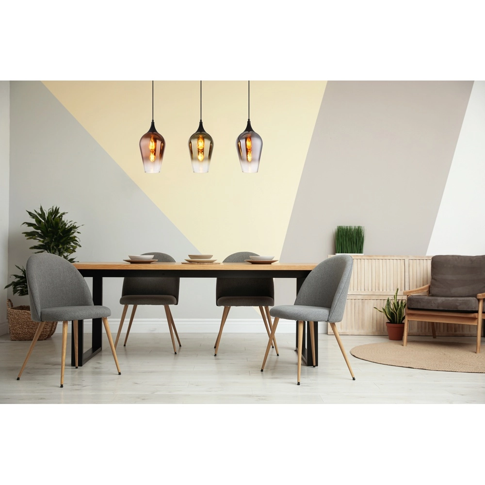 Lampe pendante à 3 lampes Lavus Plusieurs couleurs Globo 9007371453009