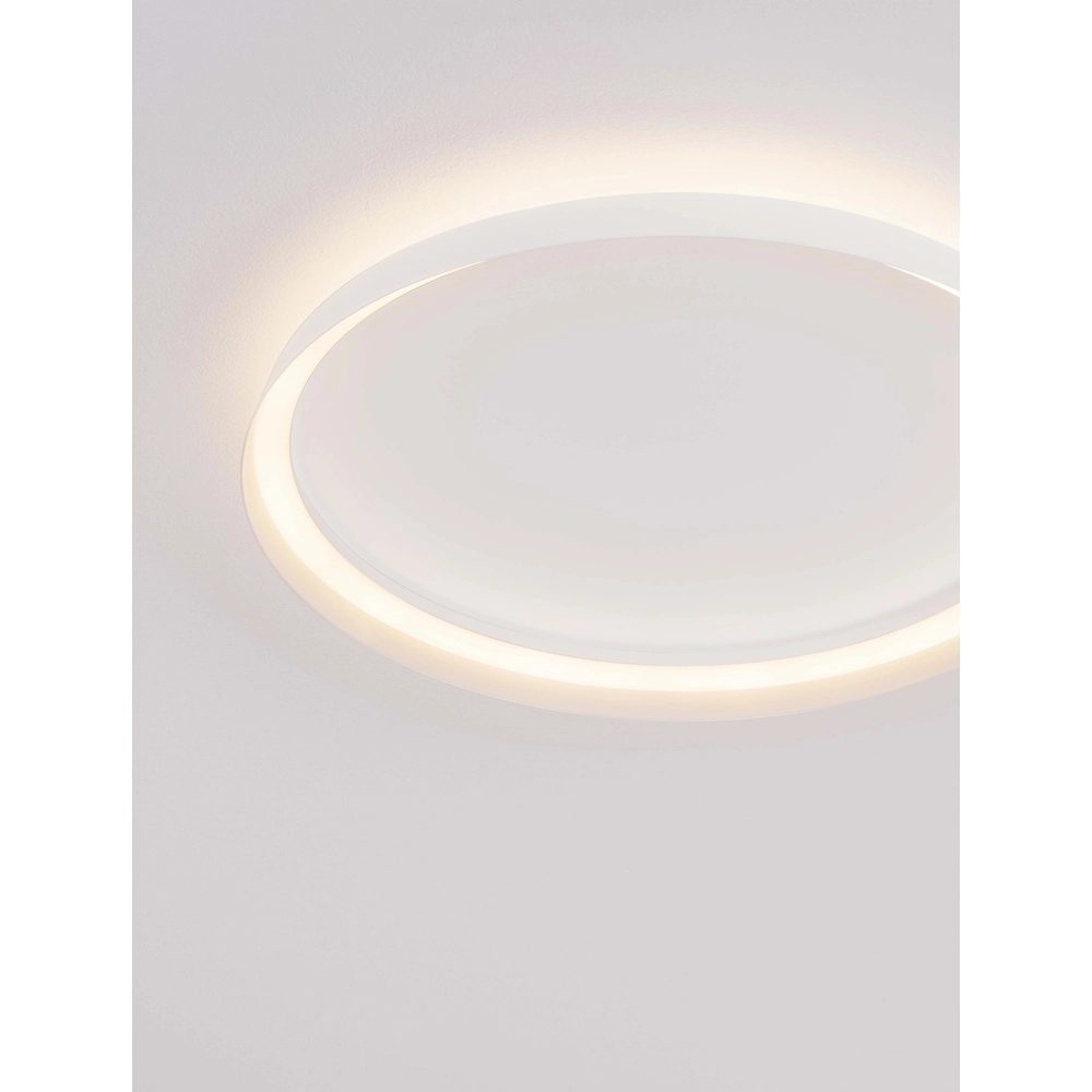 Plafonnier design Ormi Ø 60cm blanc Lyora 5212017463128