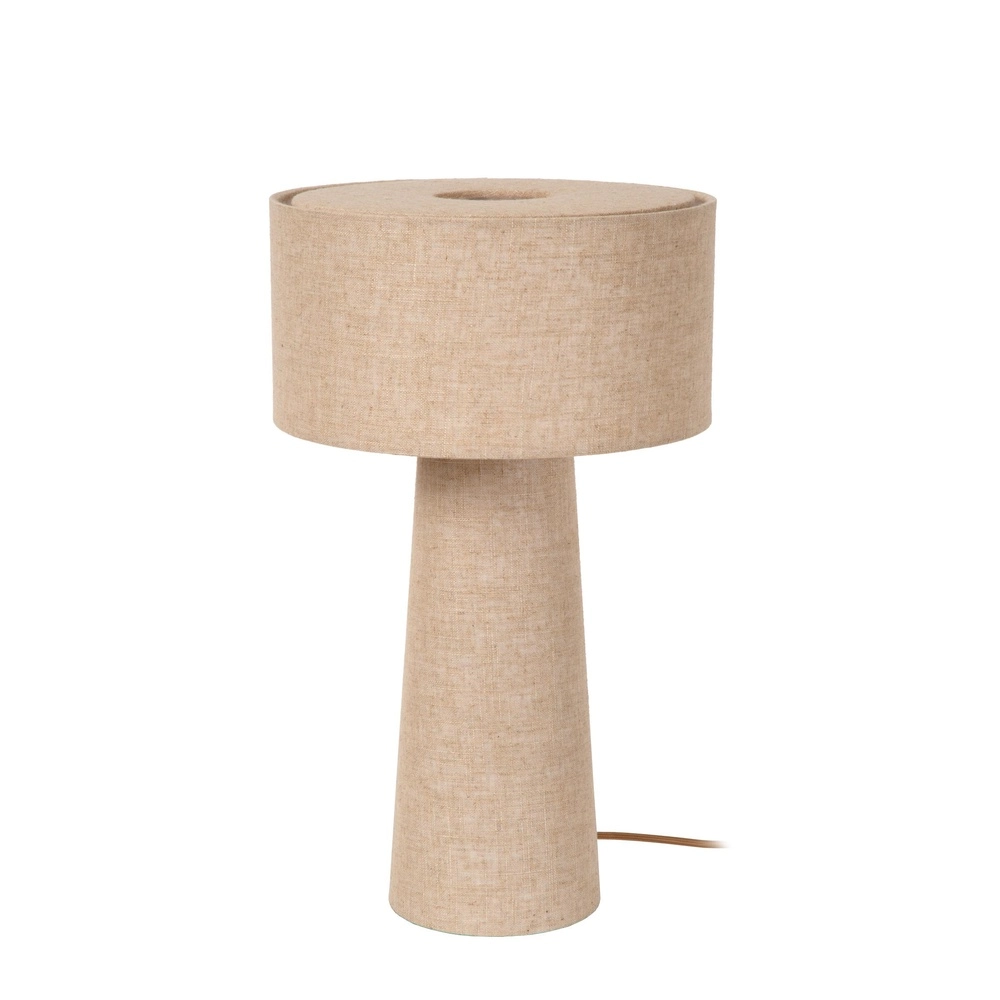 Lampe de table Leeroy taupe Ø 30 cm