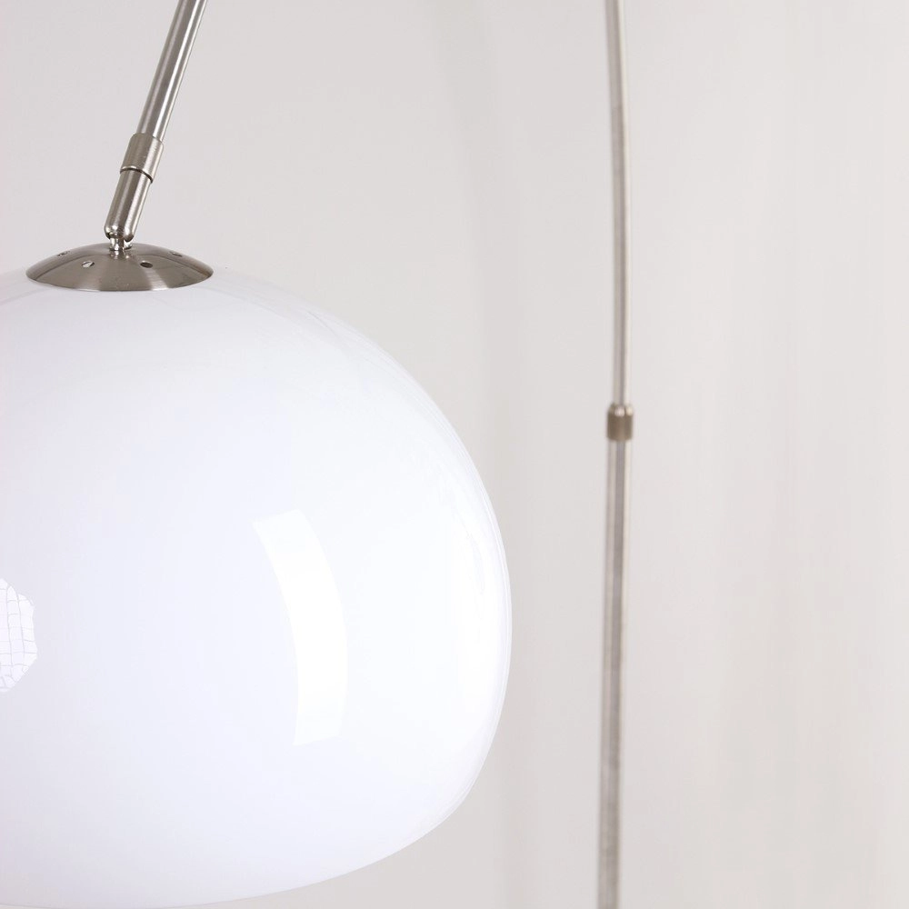 Lampe à arc Stresa Acier inoxydable avec abat-jour blanc Steinhauer 8712746092882