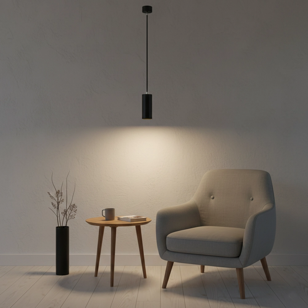 Suspension élégante Aila noir