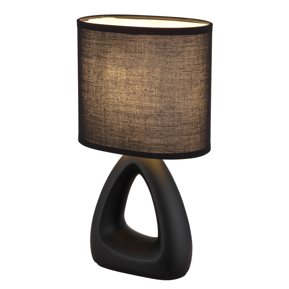 Lampe de table de conception Triangle Noir
