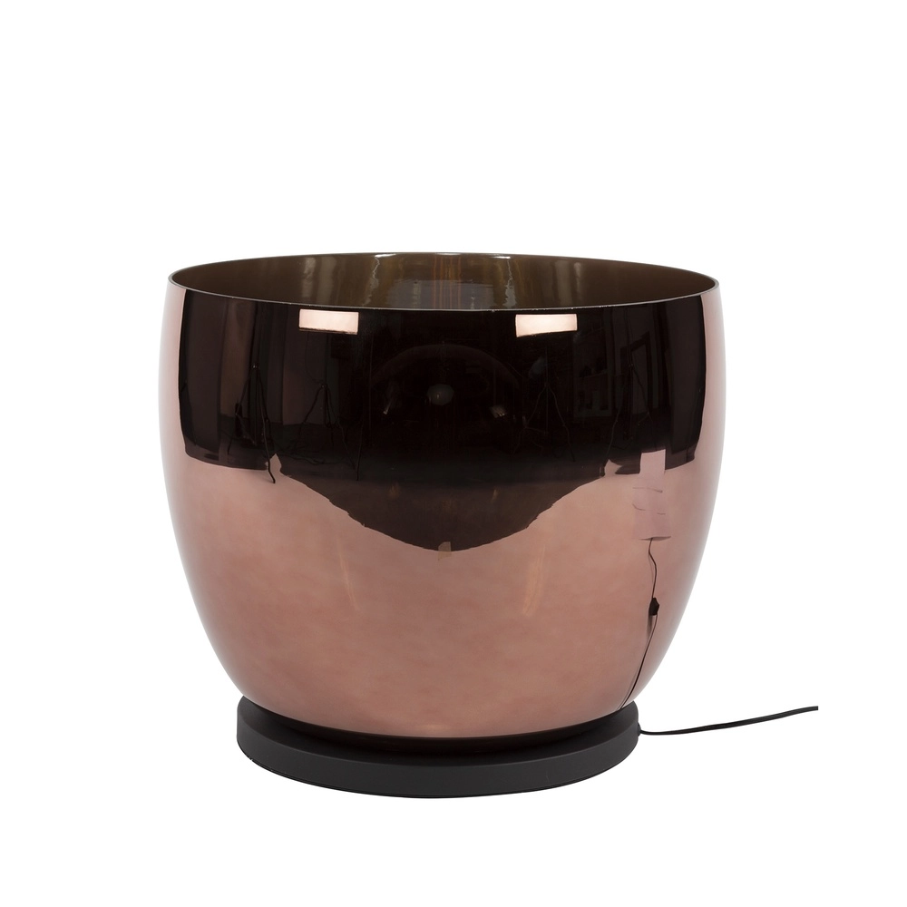 Lampe sur pied en verre en cuivre UP Ø 48cm - 41cm de hauteur Lyora 8716803512665