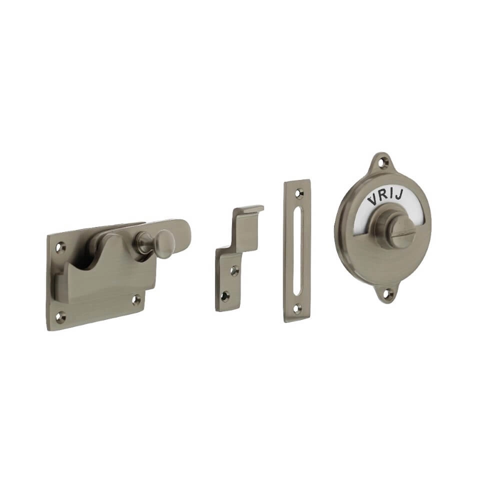 Transfert aux toilettes Tira Nickel mat plat