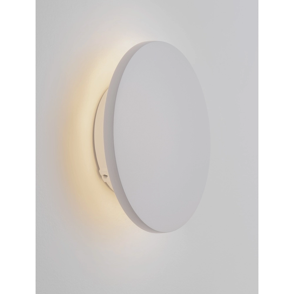 Applique murale ronde Copper blanc Ø 13,5cm