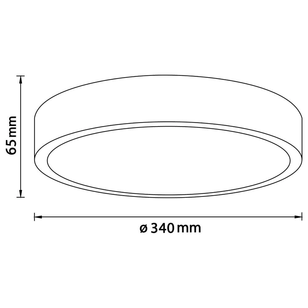 Plafonnier Moreen Ø 34 cm Brilliant 4004353403699