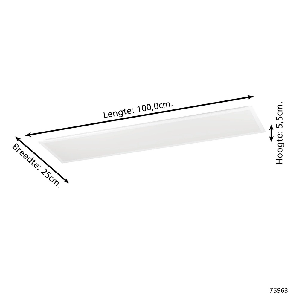 Plafonnier élégant Bottazzo rectangle Eglo 9002759759636