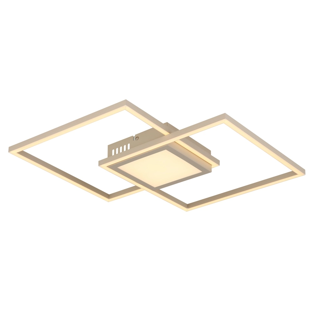 Lampe de plafond élégante Saunders brun sable Globo 9007371590353