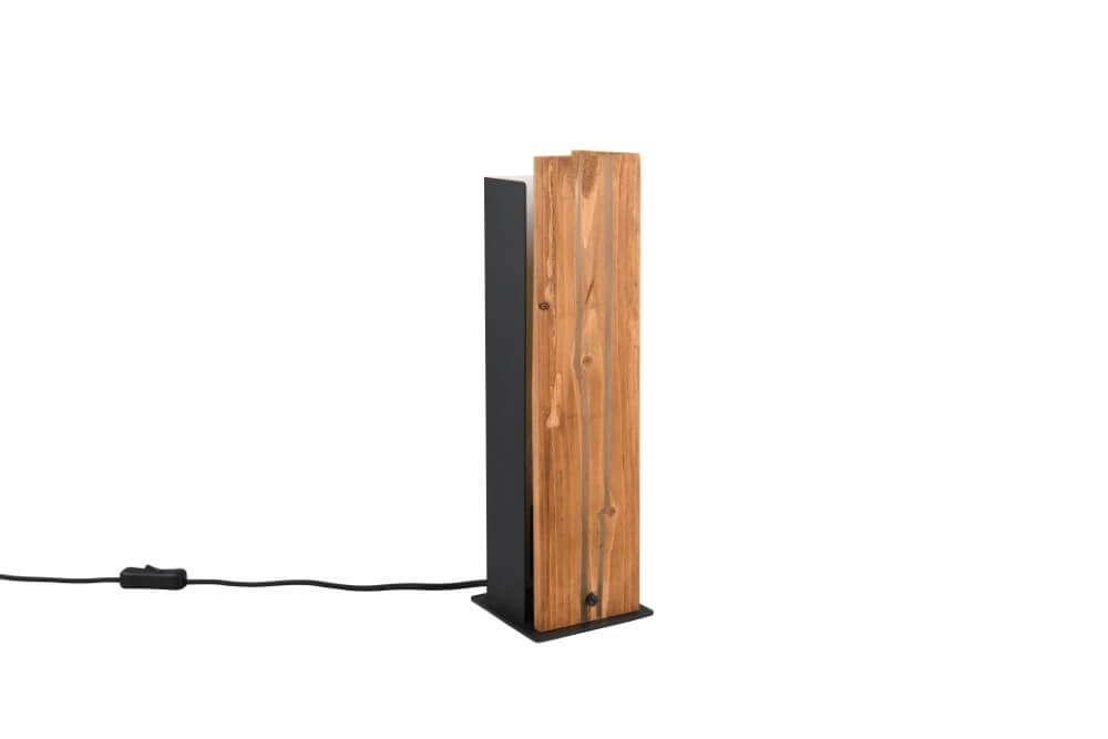 Lampe de table en bois Karuni Trio 4017807616491