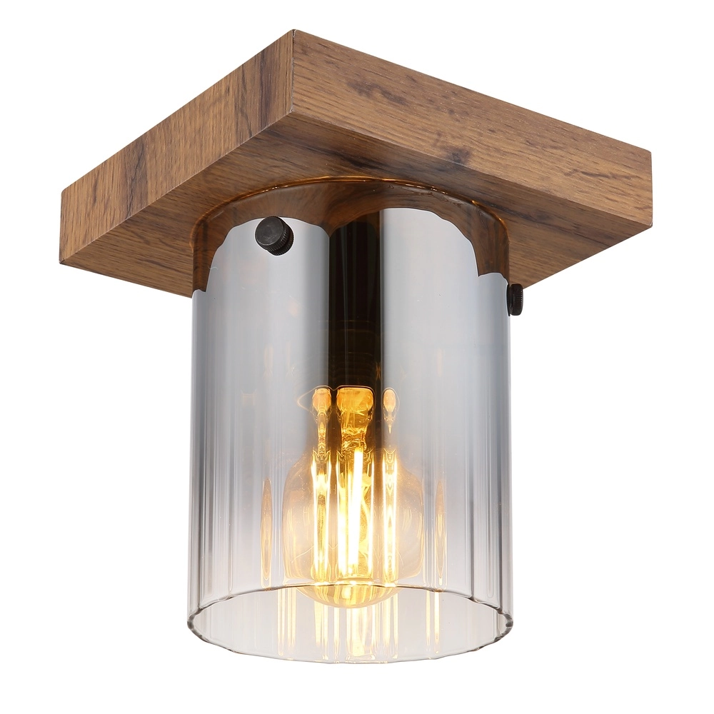 Lampe de plafond Underwood bois
