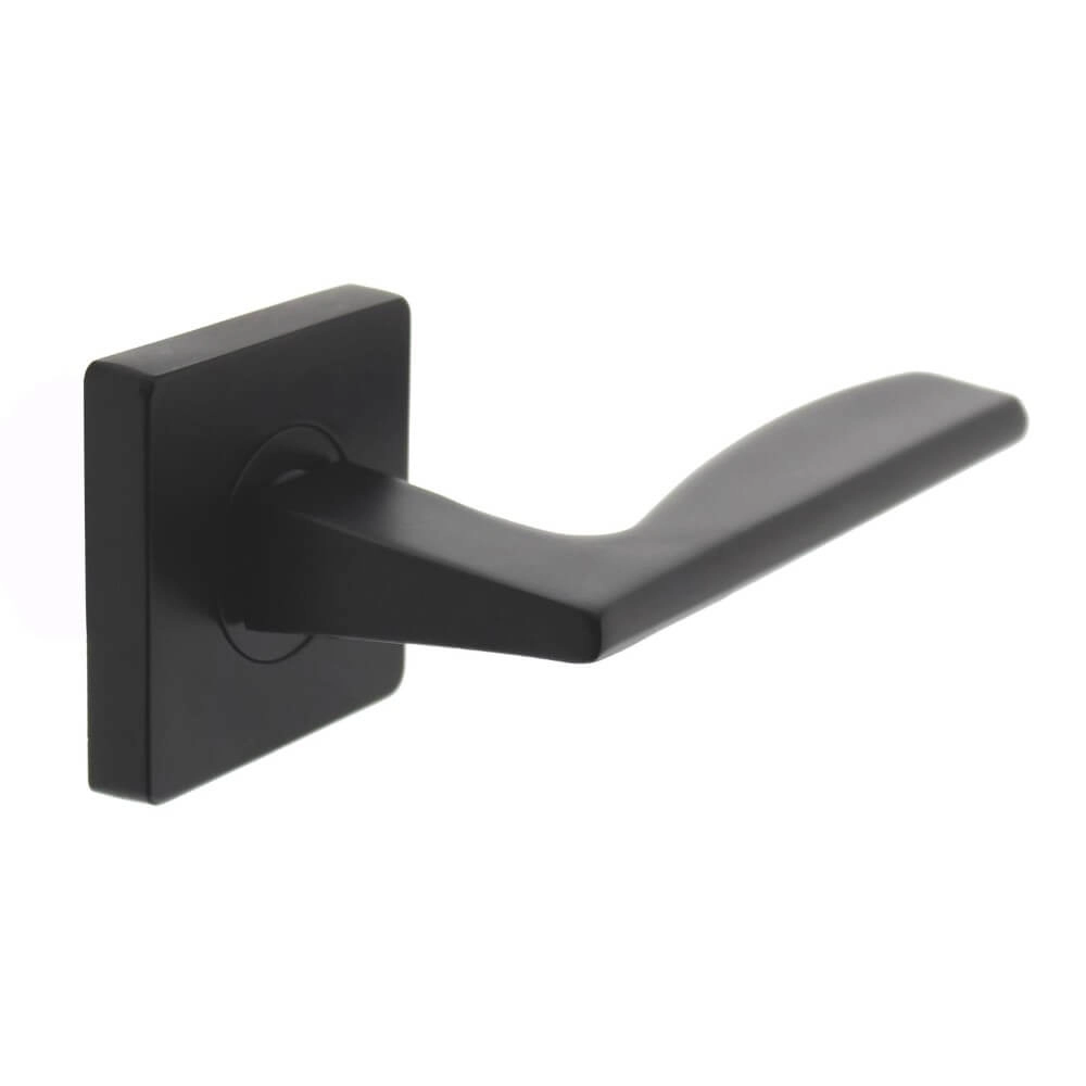 Poignée de porte moderne Apollo Carré Noir