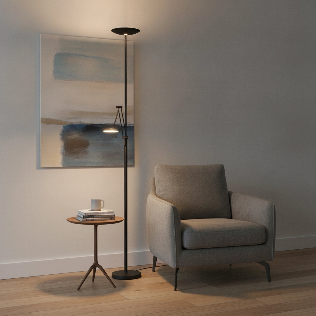Lampe de lecture classique Roma noir Ø 23cm