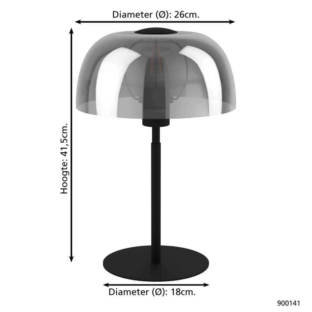 Lampe à poser design Solo 2 blanc Eglo 9008606235346