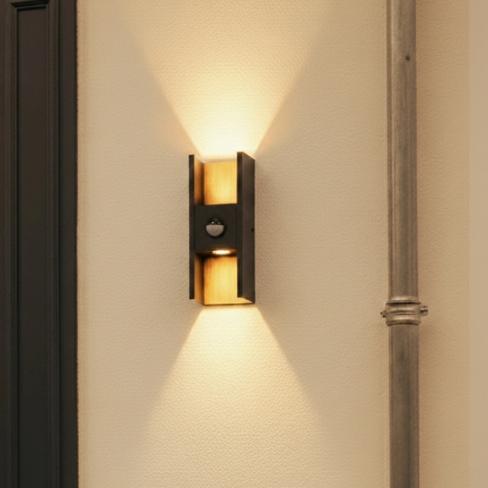 Spot mural Flatt anthracite avec capteur