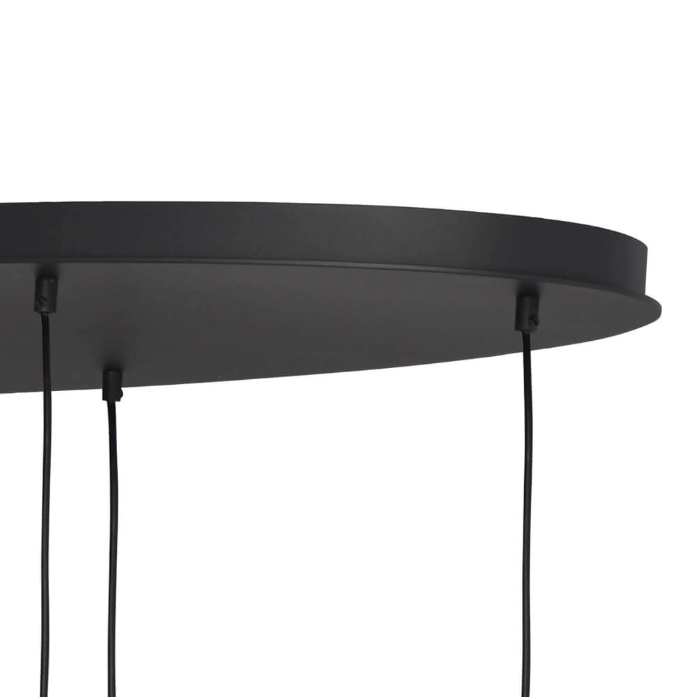 Lampe suspendue Lava Oval 6x verre doré Ø 22,5cm Masterlight 8718121290133