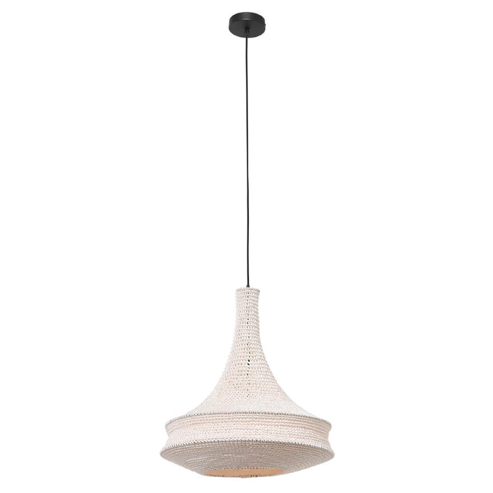Lampe suspendue Marrakesch blanc Ø 60cm Steinhauer 8712746161526