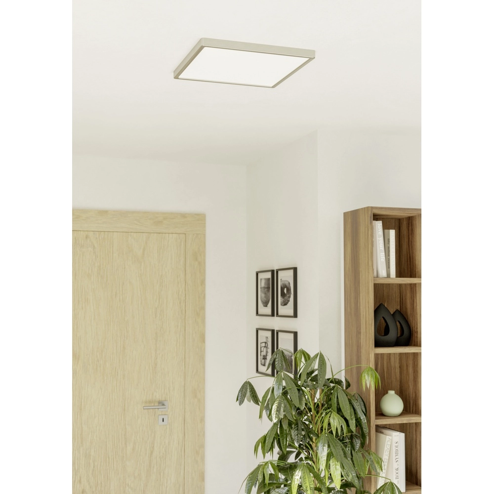 Lumière LED de plafond Fueva 6 Carré - Acier inoxydable - 39x39 cm Eglo 9008606330294