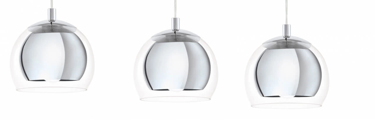 Lampe à suspension Rocamar chromé à 3 lumières Eglo 9002759945930