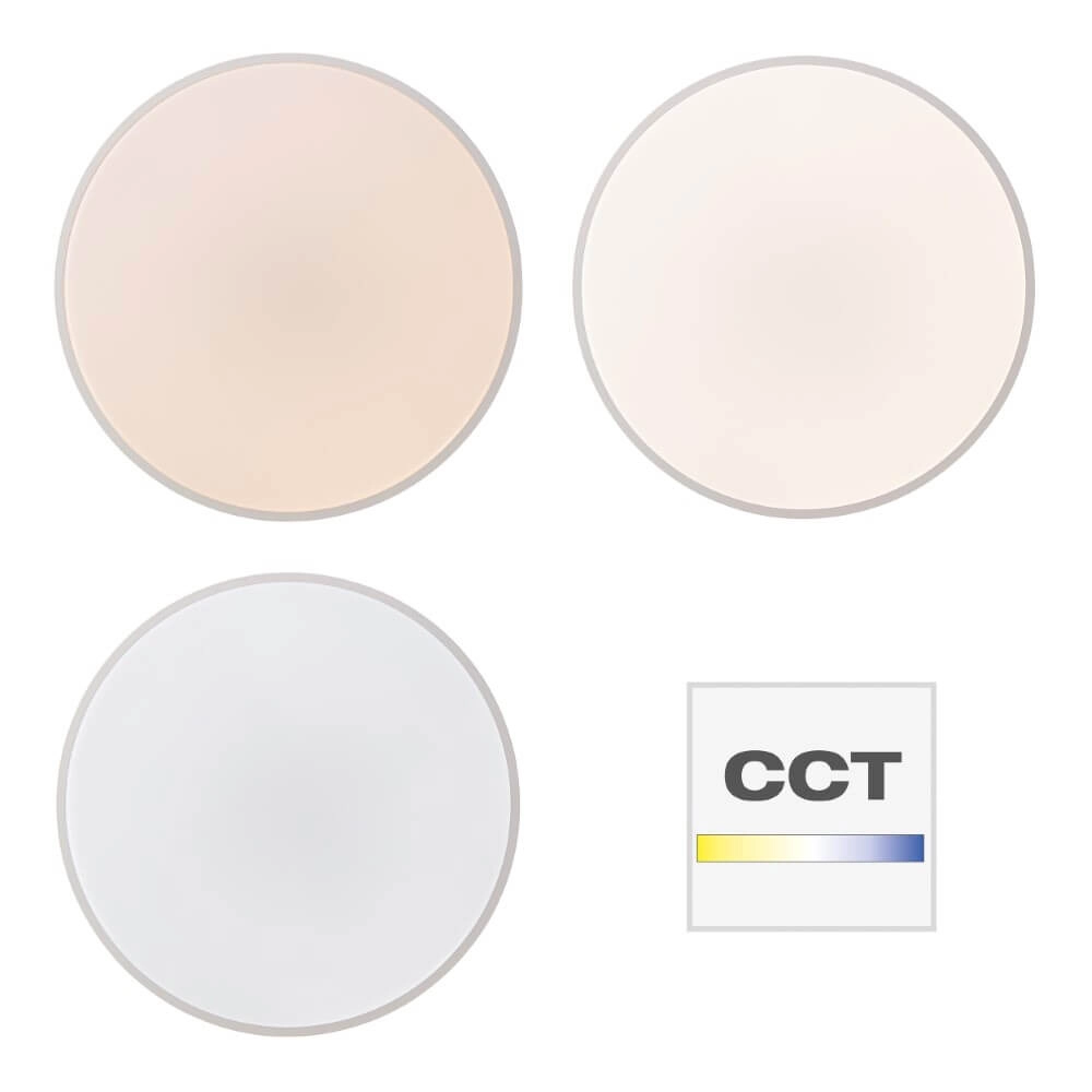 Plafonnier LED blanc Slimline Ø49cm Brilliant 4004353375842