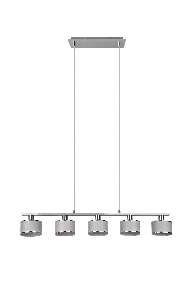 Lampe suspendue 5 lumières Kaprun droit 92cm Trio 4017807581157