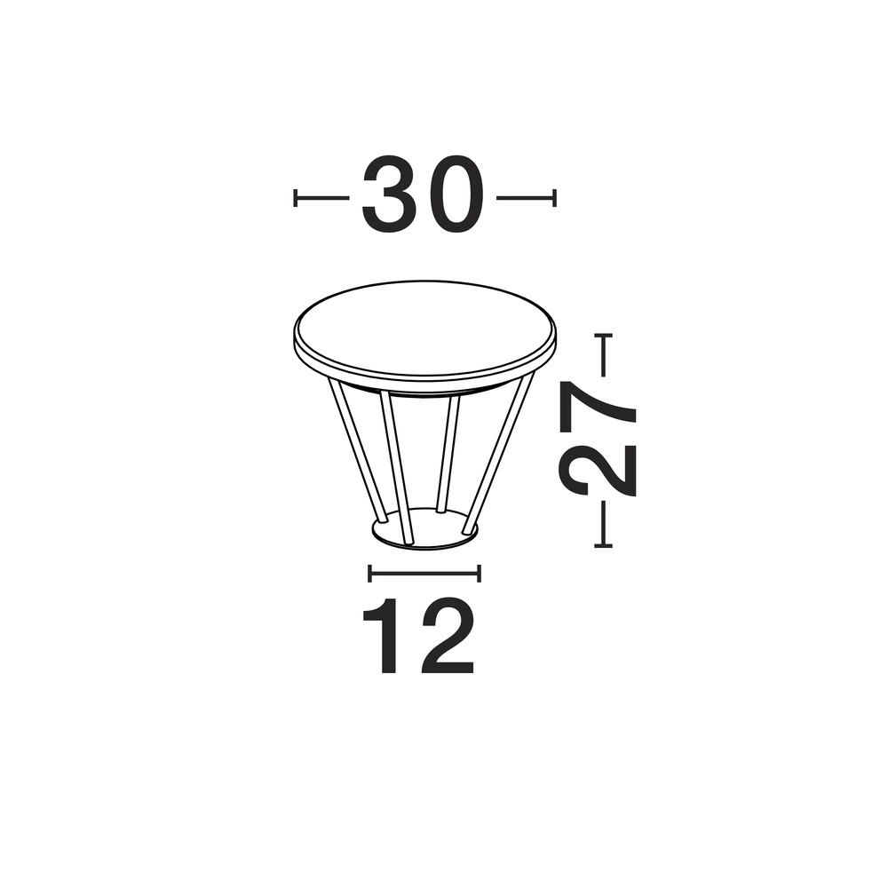 Lampe de jardin Virtus anthracite Lyora 5212017449344