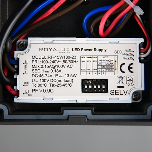 Lampe de jardin moderne Ravi anthracite avec capteur 50 cm Trio 4017807686913