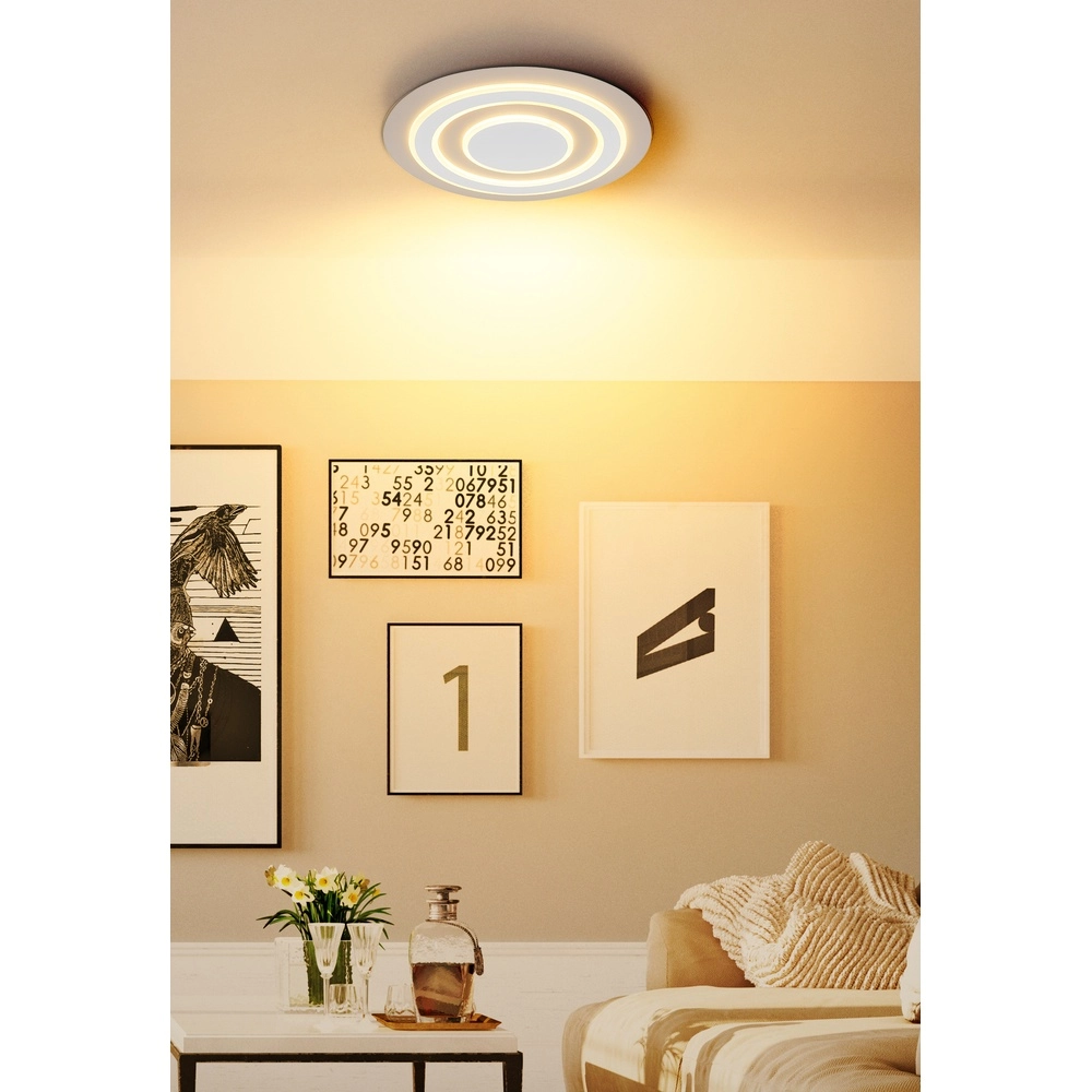 Plafonnier design Jayden brun sable Ø 48cm Globo 9007371586004