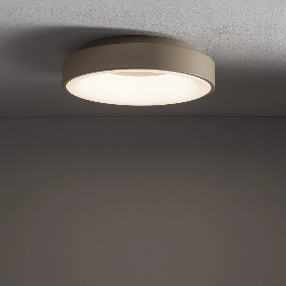 Lampe de plafond Nikki Led brun sable Ø 38cm - 4000K Lyora 5903139123648