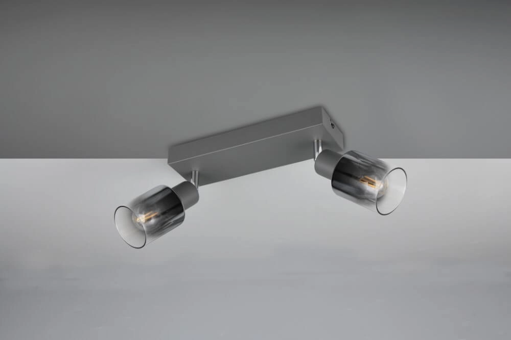 Plafonnier 2 lumières Cadiz noir Trio 4017807615760