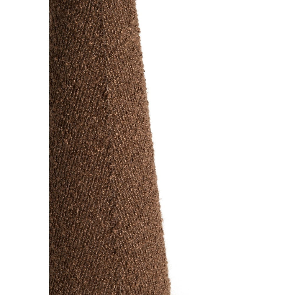 Lampe de table Devia Ø 30cm - bouclé - brun Light & Living 8717807759476