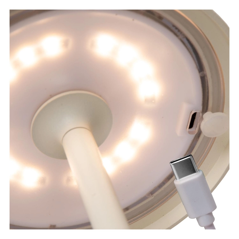 Lampe de table rechargeable Joy IP54 blanc Lucide 5411212151957