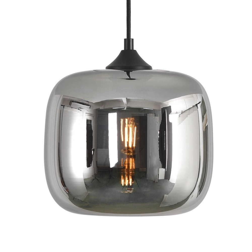 Lampe suspendue Preston-24 verre fumé