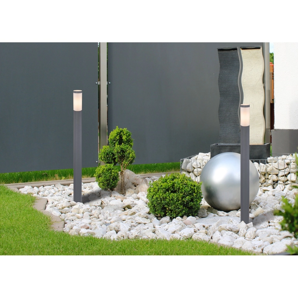 Lampe de jardin 110cm Boston anthracite avec du blanc Globo 9007371411665