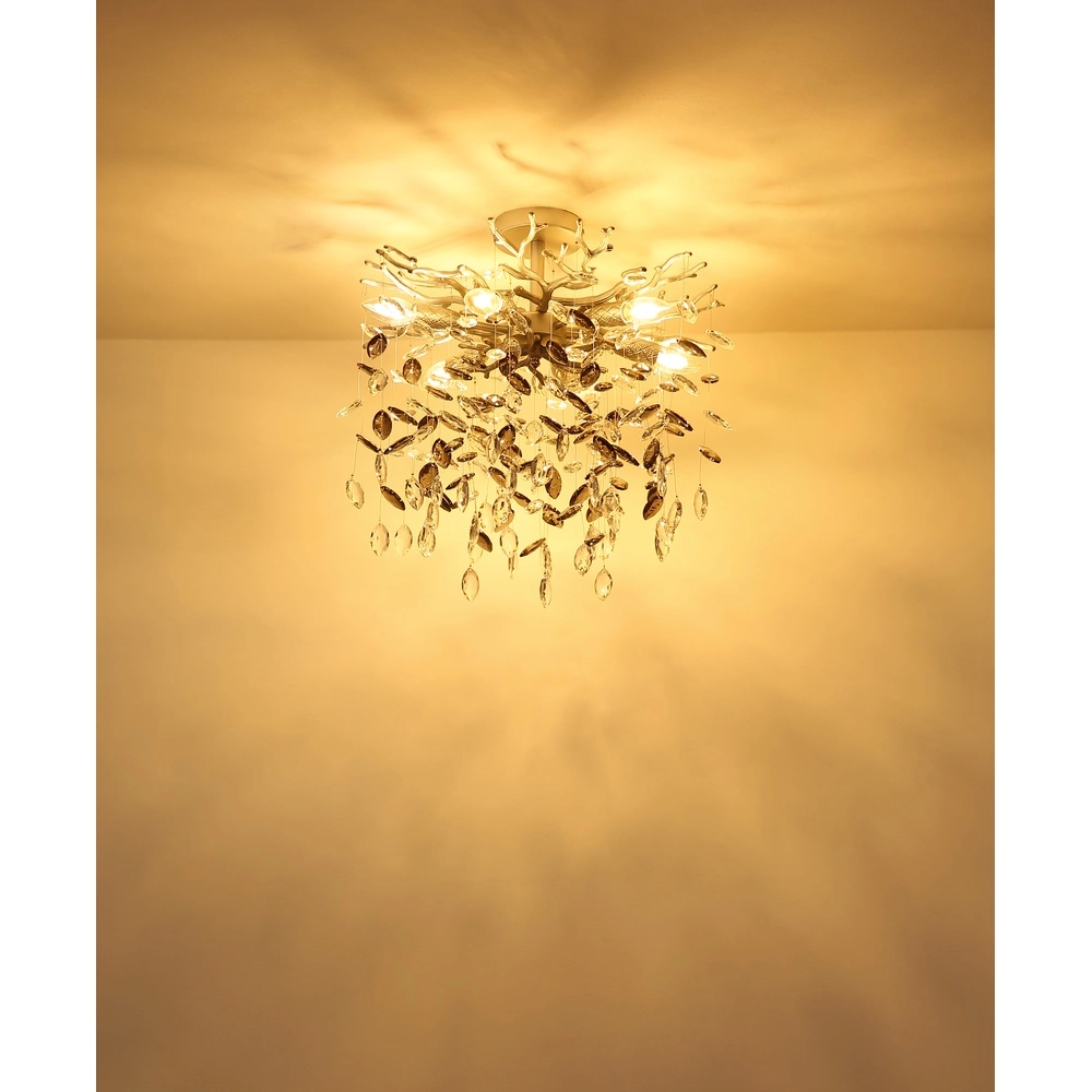 Lampe de plafond Queena Gris argenté Ø 50cm Globo 9007371528653
