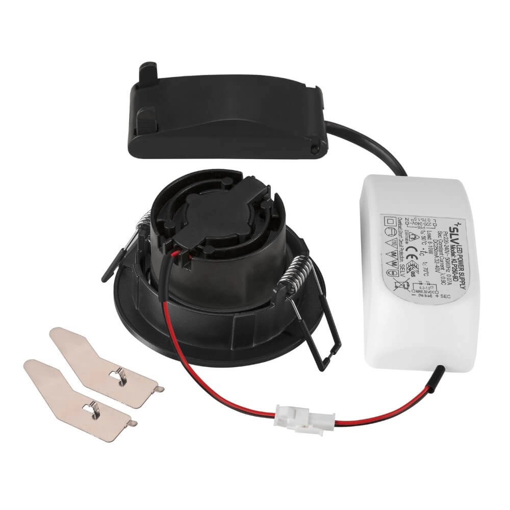 Spot LED rond New Tria 68 DTW noir - 1800-3000K - 700lm - 38g SLV 4024163277433