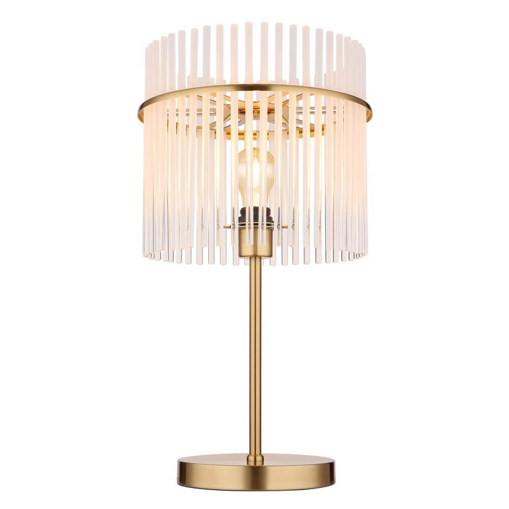 Lampe de table dorée Gorley avec verre Ø 30cm Globo 9007371475018