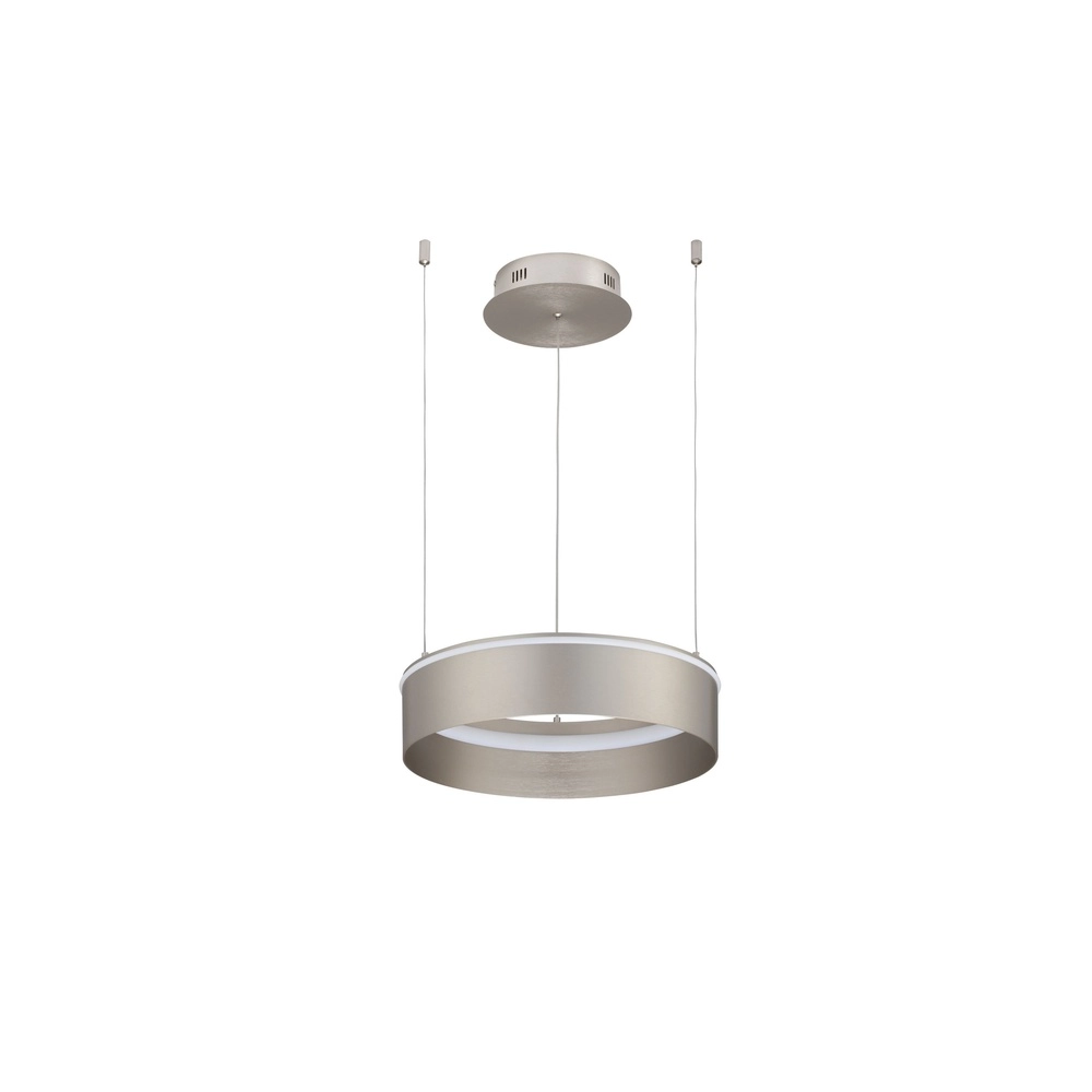 Lampe pendante moderne Olivia nickel Ø 40cm Lyora 5212017494207