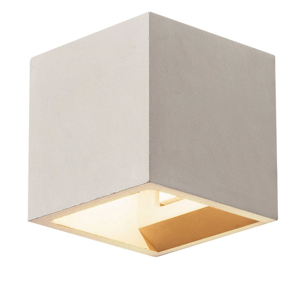 Applique murale Solid Cube Up-Down gris béton Applique murale Solid Cube Up-Down gris béton