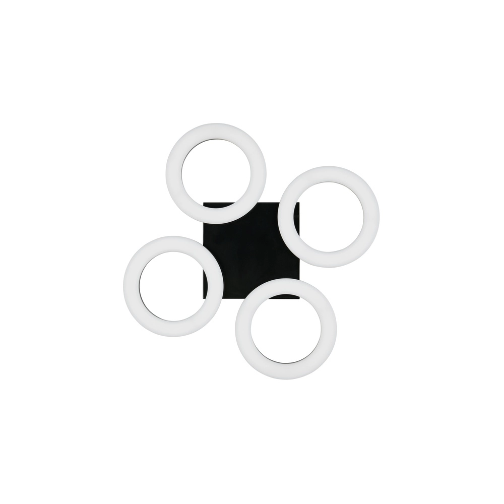 Lampe de plafond à design Cemi Rond noir Trio 4017807704372