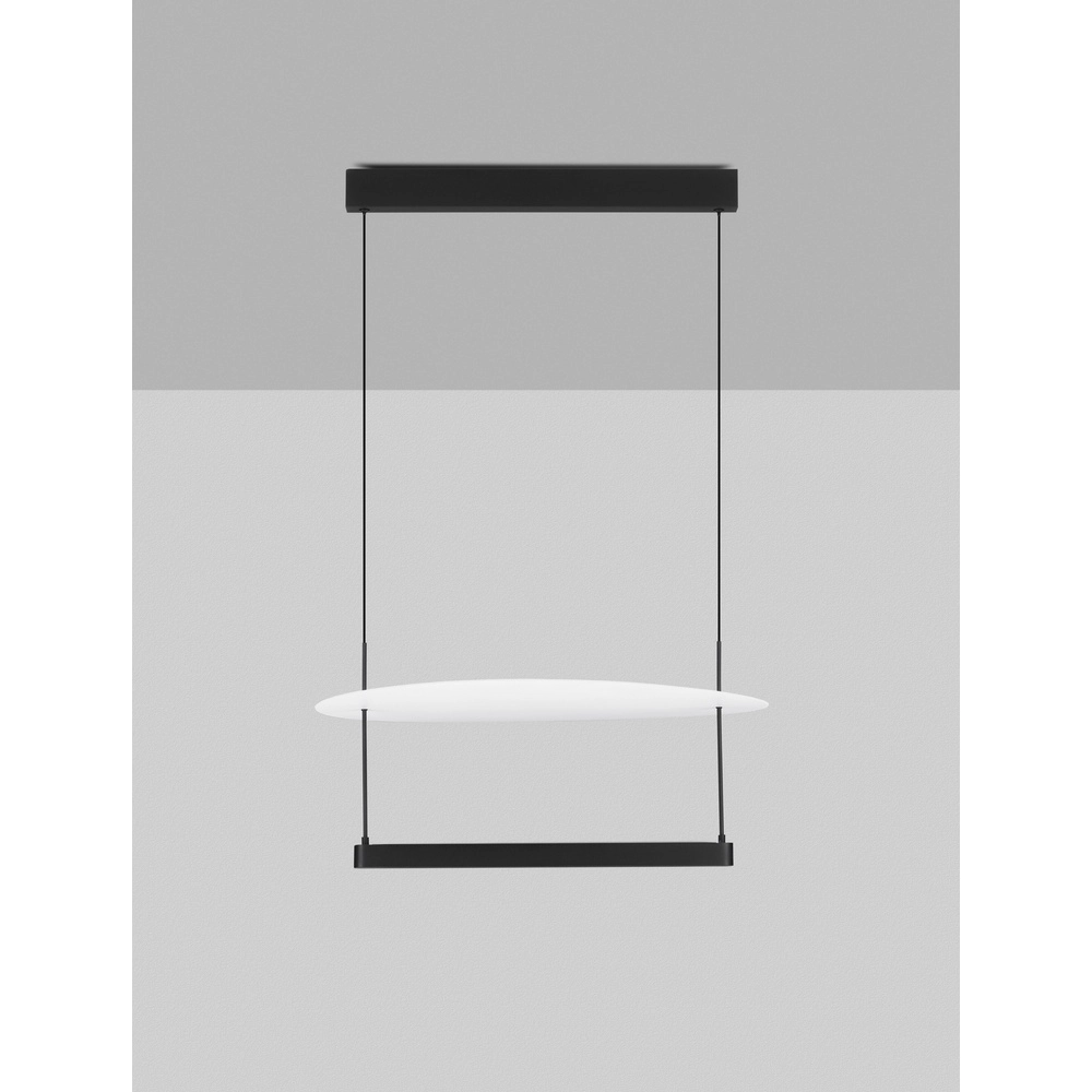 Suspension Diona Ø 60cm noir avec blanc 2700K Lyora 5212017470867
