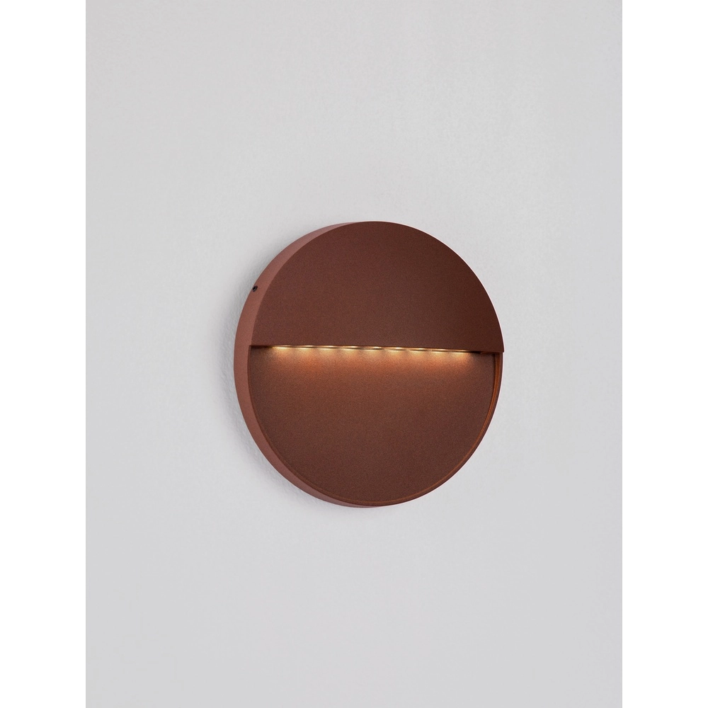 Applique murale ronde Rodix Brun rouille Lyora 5212017478917