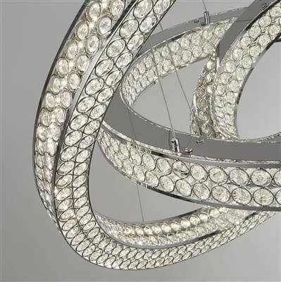 Lampe suspendue Bands Cristal Searchlight 5053423188621