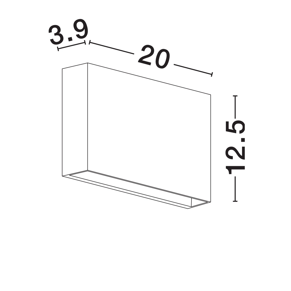 Applique murale élégante Yoko Noir vers le bas Lyora 5212017453747