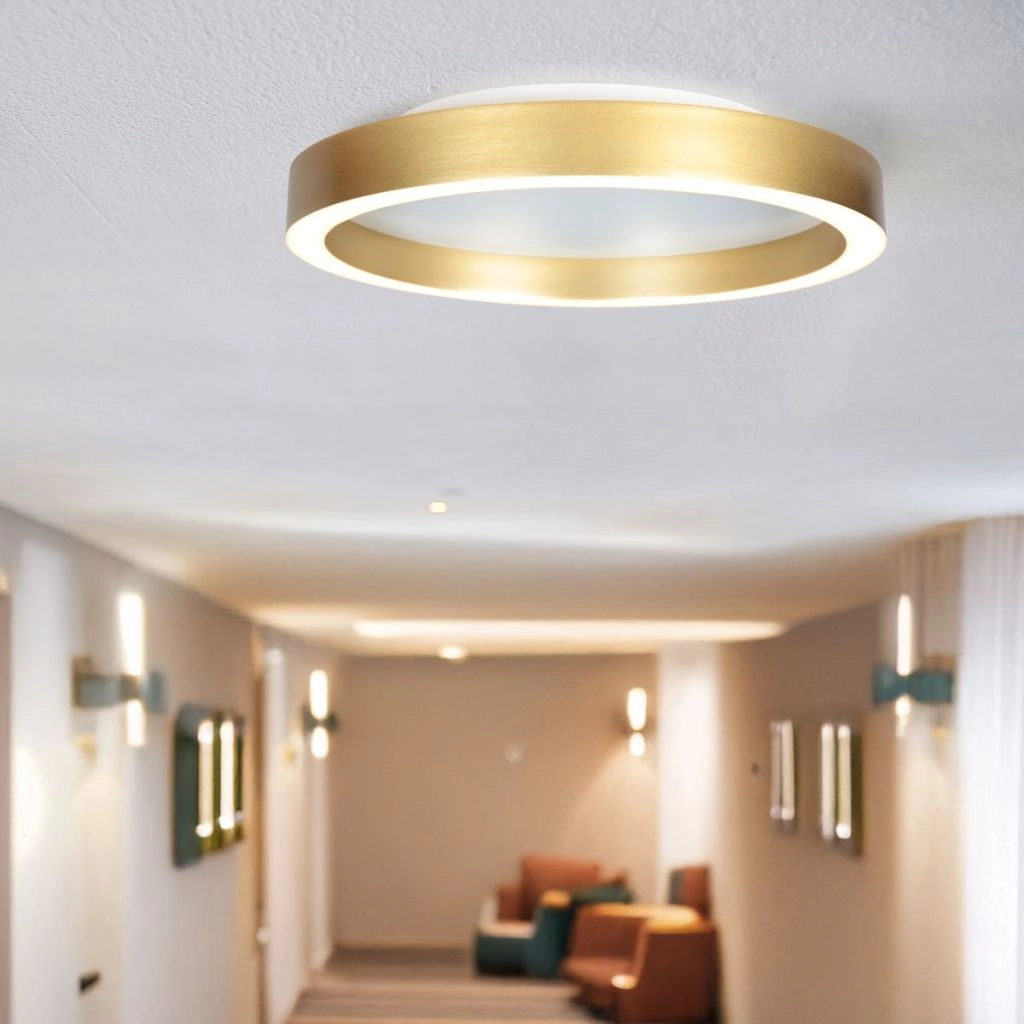 Lampe de plafond à design Ringlux or Ø 30cm Steinhauer 8712746180909