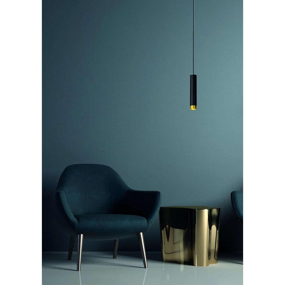 Lampe pendante de conception Floris noir Ø 5,9cm Lucide 5411212351951